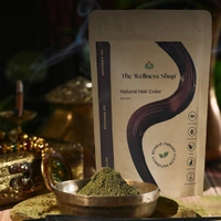 The Wellness shop The Wellness Shop Natural Brown Hair Color Powder 100g | Ammonia-Free, Long Lasting, Nourishes Scalp, Strengthens Roots, Prevents Dandruff, Safe for Men & Women