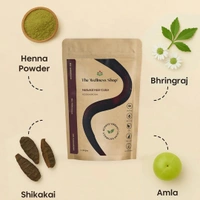 The Wellness shop The Wellness Shop Reddish Brown Hair Color Powder 100g | Herbal Blend with Henna & Amla | Ammonia-Free, Long Lasting Shine, Nourishes Scalp, Strengthens Roots & Prevents Dandruff