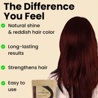 The Wellness shop The Wellness Shop Reddish Brown Hair Color Powder 100g | Herbal Blend with Henna & Amla | Ammonia-Free, Long Lasting Shine, Nourishes Scalp, Strengthens Roots & Prevents Dandruff