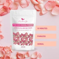 The Wellness shop The Wellness Shop Rose Hair Removal Wax Powder 100g | Enriched with Rose & Multani Mitti | Painless, Natural Hair Removal | No Irritation & No Rashes | Smooth, Soft Sk