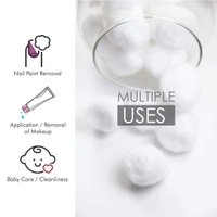 Tulips Cotton Balls White 50 Balls Pack of 3 | Soft, Pure & Gentle | Ideal for Makeup Removal & Skincare | 100% Natural Cotton | Safe for All Skin Types |for Everyday Use