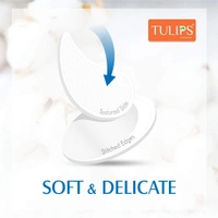 Tulips Facial Cotton Pads 100pc Pack Of 3 | in Ziplock Bag | 100% Pure Soft Cotton | Perfect for Makeup Application & Removal | Safe for Sensitive Skin