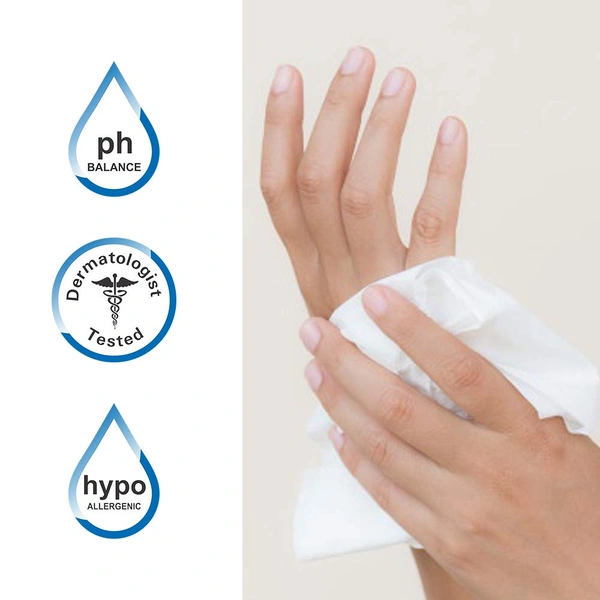 Tulips Magnolia Refreshing Wet Wipes, 20 Wipes per Pack, Set of 3 | Soft, Gentle & Refreshing for Skin | Ideal for On-the-Go Cleansing & Freshness