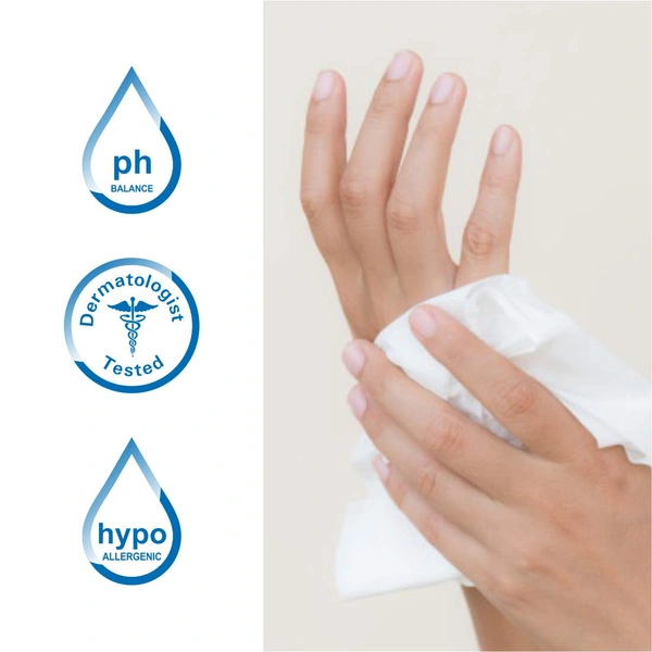 Tulips Refreshing Wet Wipes,  Assorted Fragrances - Japanese Cherry, Magnolia & Summer Fresh (60 Wipes) | Gentle & Soft for Face | Hands & Body | Perfect for Travel & Daily Use