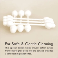 Tulips Safety Baby Cotton Ear Buds | Swabs 50 Tems | 100 Tips | Eardrum Protection