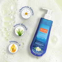 Tulips Shower Gel Island Escape 275ml |  Chamomile & Vitamin E | Rich Lather, Quick Rinsing Formula | Amazing Feel & Fragrance for All Skin Types
