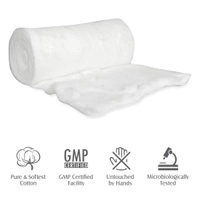 Tulips  Soft Absorbent Cotton Wool 100g - 3 pack | Gentle  & Disposable Cotton Wool for Makeup Removal, Beauty, Baby & Adult Care | Multi-Purpose Use | Soft & Hygienic