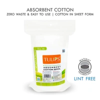 Tulips  Soft Absorbent Cotton wool 50g, 3pack| Gentle & 100% Natural Cotton Wool |  Makeup Removal |  Beauty, Baby & Adult Care | Multi-Purpose Use | Hygienic & Disposable