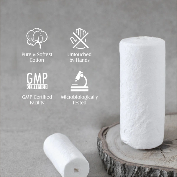 Tulips  Soft Absorbent Cotton wool 50g| Gentle & 100% Natural Cotton Wool |  Makeup Removal |  Beauty, Baby & Adult Care | Multi-Purpose Use | Hygienic & Disposable