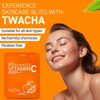 Twacha 6 Steps Radiance Vitamin C Skin Brightening Facial Kit | Boosts Glow, Brightens Complexion & Fights Ageing | Suits All Skin Types | Unisex Home Spa Facial
