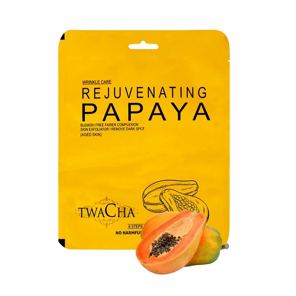 Twacha Moisturizing Red Wine Facial Kit | Red Grape Extracts for Instant Glow, Dark-Spot Removal & Wrinkle Reduction | All Skin Types | Unisex 6-Step Home Facial