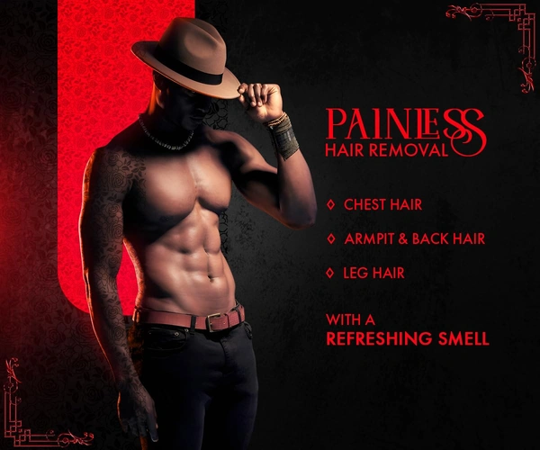 Urbangabru Casanova Men Hair Removal Spray 200ml | Fast 3-5 Min Painless Body Hair Removal | Suitable for Chest, Back, Legs & Underarms