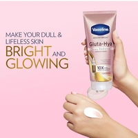 Vaseline Gluta-Hya Dewy Radiance Lotion 200ml | Face & Body Moisturizer | Infused with Glutathione & Niacinamide for Brighter, Radiant Skin