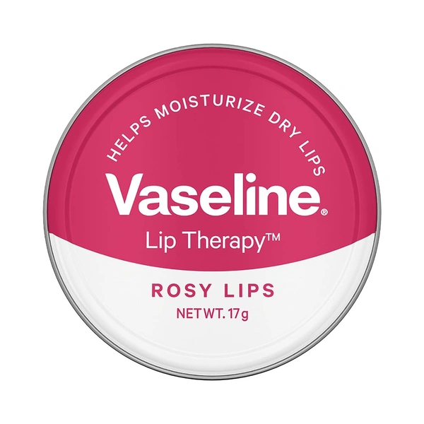 Vasline Vaseline Lip Tins Rosy Lips 17g | Intense Hydration & Sheer Pink Tint | Glossy Shine & Soft Smooth Lips | Everyday Moisturising Lip Balm