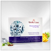 Vedic Line Diamond Tejas Facial Kit 600ml Skin Glowing Facial Kit, With Jojoba Oil, Diamond Bhasma and Vitamin B3 For Natural Glowing Face