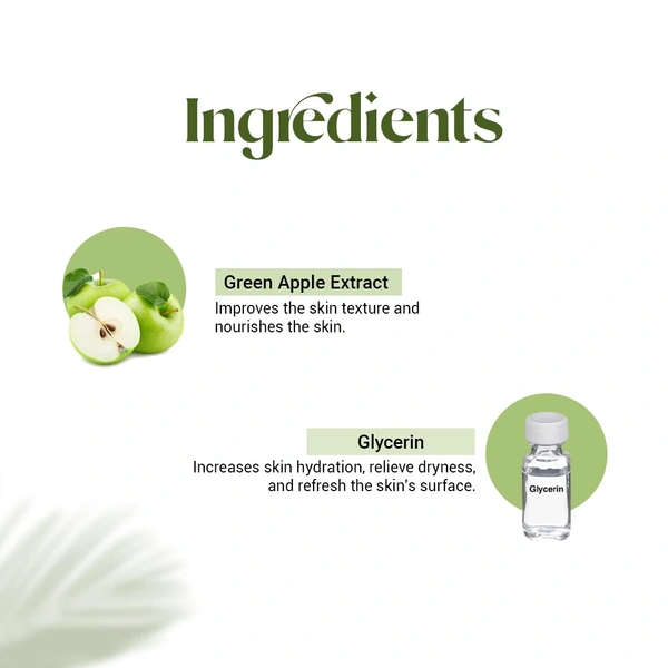 Vedic Line Green Apple Toner | Reduces Acne Breakouts, Dark Spots | Refreshing Toner for Balanced, Revitalized Skin | Helps minimize the appearance of pores | Suitable for All Skin Types , 500ml