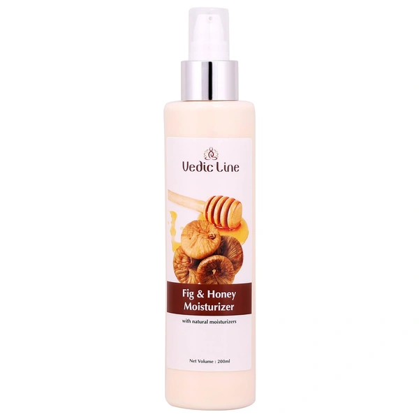 Vedic Line Vedicline Fig & Honey Moisturizer | for Soft, Glowing Skin | Deep Hydration & Soothing Care | Improve Skin Elasticity | For Healthy Looking Skin, 200ml