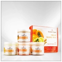Vedic Line Vedicline Fruit Tropicana Facial Kit for Face & Neck Care 400ml | Nourishing & Revitalizing Skincare | Excellent for Refreshed youthful look and glow | Removes Dead Skin Cells and Impurities