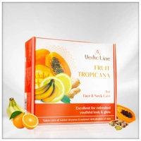 Vedic Line Vedicline Fruit Tropicana Facial Kit for Face & Neck Care 400ml | Nourishing & Revitalizing Skincare | Excellent for Refreshed youthful look and glow | Removes Dead Skin Cells and Impurities