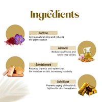 Vedic Line Vedicline Gold Facial Kit 49ml | for Glowing Brightening Skin | Enriched with benefits of Golden & Saffron | for Anti-aging benefits & radiant glow