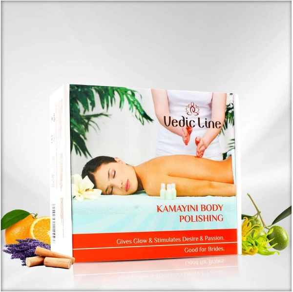Vedic Line Vedicline Kamayini Body Polishing Kit | Exfoliating & Hydrating Body Care for Glowing Skin | With Natural Ingredients | Glowing Body Skin | Suitable for All Skin Types | 410ml