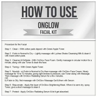Vedic Line Vedicline Onglow Facial Kit For Glowing, Smooth And Clear Skin | Brightening & Hydrating Facial for Radiant Skin | Reduce Dark Spot | Suitable for All Skin Types | 500ml