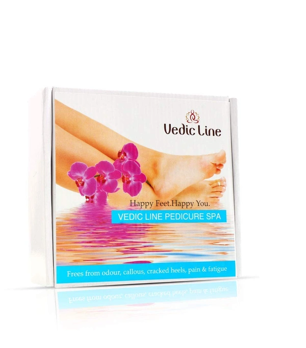 Vedic Line Vedicline Pedicure Spa Kit | for Complete Foot Care | Repair Dry & Cracked Heel | for Soft, Smooth Feet | Ideal for Regular Use , 425ml