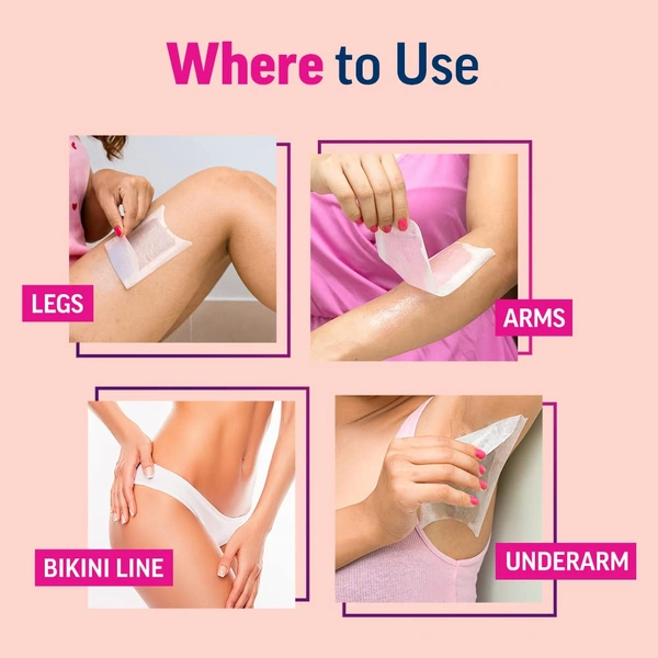 Veet Professional Waxing Strips Kit - 1 Pack for Normal Skin | Gel Wax Hair Removal for Women | 20 Strips, Up to 28 Days Smoothness, No Heater Required