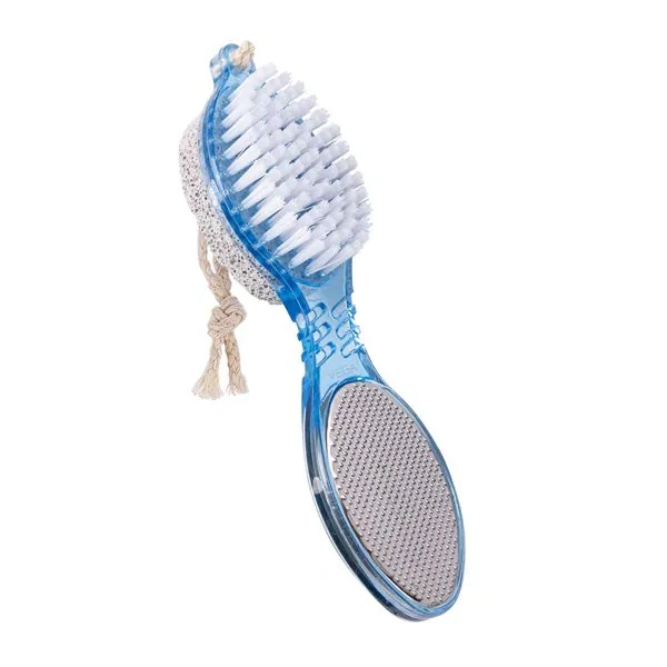 Vega VEGA 4-in-1 Pedicure Tool PD-02 | Multi-Function Foot Care Tool | Exfoliates, Files, Brushes & Cleans for Soft, Beautiful Feet | Perfect for Home Spa Pedicures
