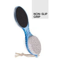 Vega VEGA 4-in-1 Pedicure Tool PD-02 | Multi-Function Foot Care Tool | Exfoliates, Files, Brushes & Cleans for Soft, Beautiful Feet | Perfect for Home Spa Pedicures