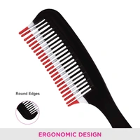Vega VEGA Detangling Hair Comb 2-Row Teeth (Code 1265) | Effortless Detangling for Smooth, Tangle-Free Hair | Gentle on Scalp & Suitable for All Hair Types