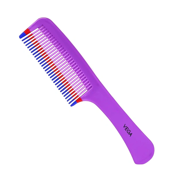 Vega VEGA Grooming Hair Comb 1264 | Durable, Lightweight & Sleek Design | Smooths & Detangles Effortlessly | Perfect for Everyday Use & All Hair Types