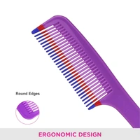 Vega VEGA Grooming Hair Comb 1264 | Durable, Lightweight & Sleek Design | Smooths & Detangles Effortlessly | Perfect for Everyday Use & All Hair Types