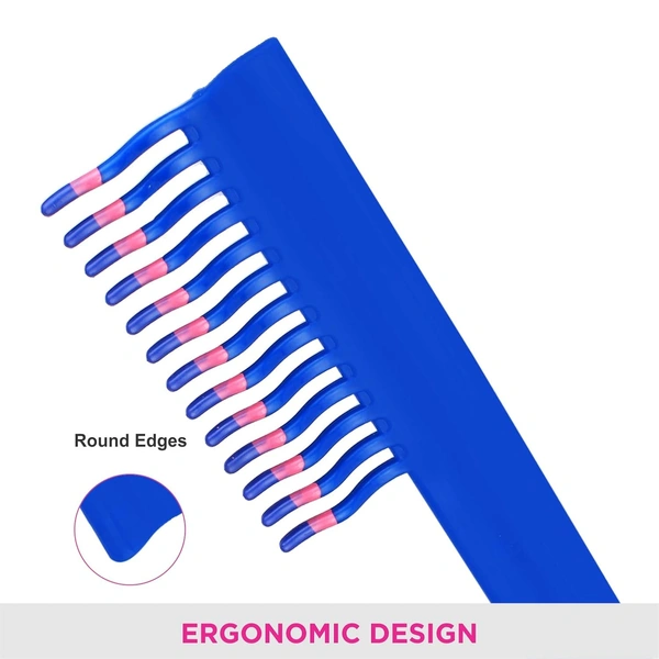 Vega VEGA Shampoo Comb with Wide Tooth 1269 | Perfect for Wet Hair Detangling | Even Product Distribution for Conditioning, Scalp Care & Frizz-Free Hair