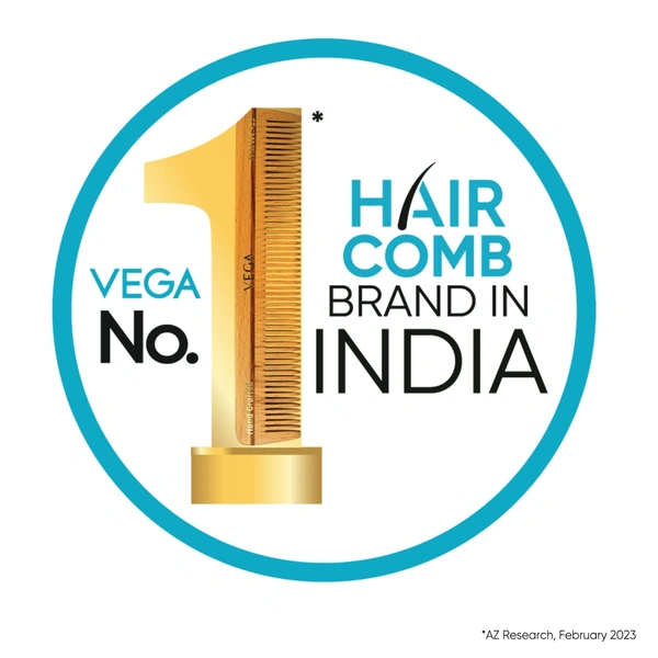 Vega VEGA Tulip Grooming Hair Comb DC-1279 | Elegant Design & Gentle Bristles | Perfect for Styling, Taming Flyaways, and Detangling All Hair Types