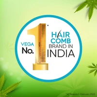 Vega WNC-05 Neem Hair Combs for Unisex, 100% Natural Neem Wood | India's No.1 Hair Comb | Anti-Dandruff & Scalp Nourishing | Hair Fall Control & Gentle Detangling | Eco-Friendly & Lightweight Design