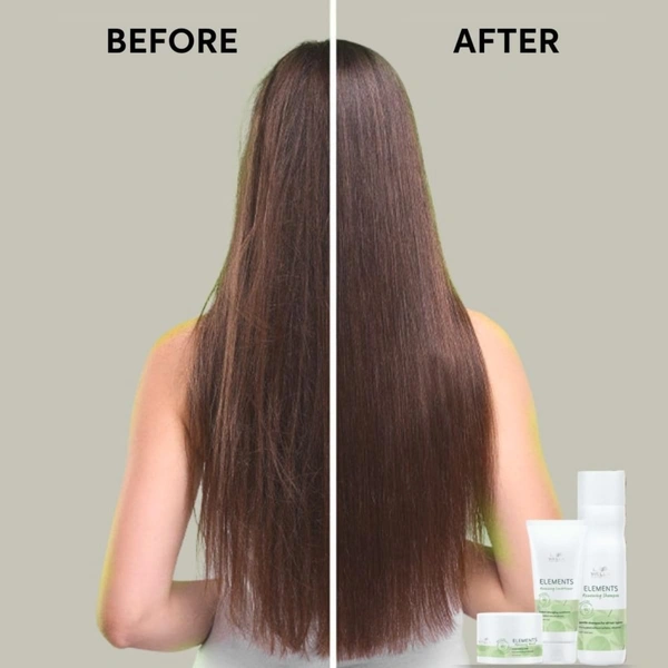 Wella Professionals Elements Sulfate-Free Renewing Shampoo 250ml | Gentle, Nourishing Shampoo for Dry & Damaged Hair | Restores Moisture & Softness| Color-Safe Formula.
