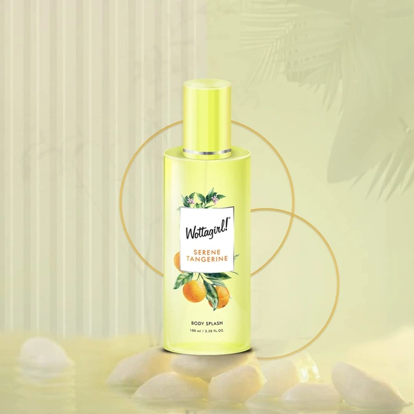 Wottagirl Wottergirl Serene Tangerine Body Splash for Women - Long-Lasting Fruity Fragrance, 100ml