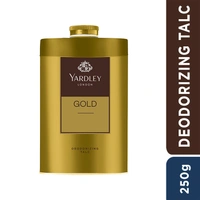Yardley London Body Talc Gold Deodorizing (250g) for Men|Fresh Woody Scent|Masculine Fragrance