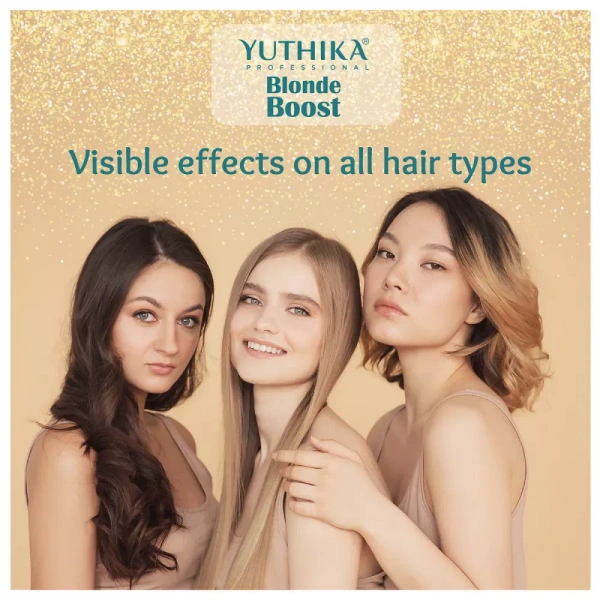 Yuthika Blonde Boost Hair Lightening Powder 9 Level Lift 250g Professional Bleach for Hair Highlights Balayage Global Blonde Hair Color Fast Lightening Formula