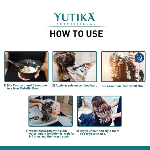 Yuthika Professional Creme Hair Colour 100gm Red | 100% Grey Coverage | Permanent Hair Color for Women & Men | Long-Lasting Vibrant Tone | Macadamia Oil Infused