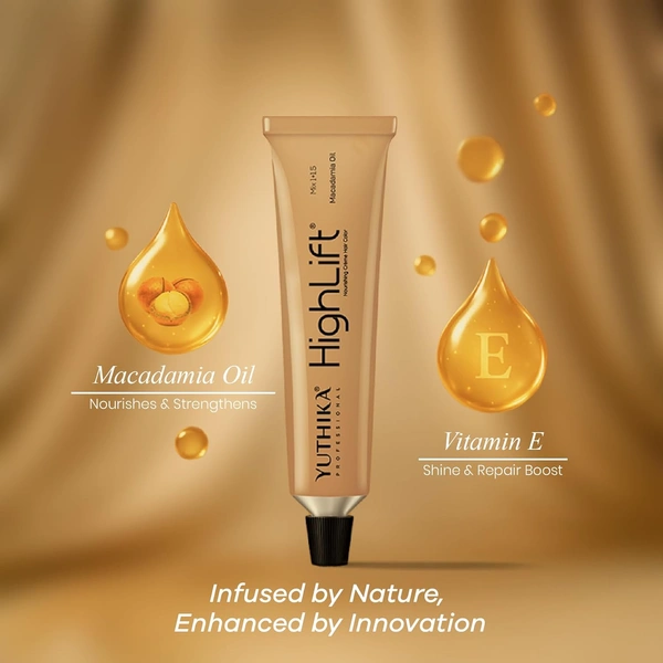 Yuthika Professional High Lift Creme Hair Colour 13 Light Brown 50g | Permanent Hair Dye with Macadamia Oil & Vitamin E | 100% Grey Coverage for Men & Women