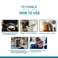 Yuthika Yutika Professional Creme Hair Color Tube 100gm Shade 7.1 Ash Blonde Permanent Hair Dye for Grey Coverage Long Lasting Color Rich Shine Smooth Salon Finish