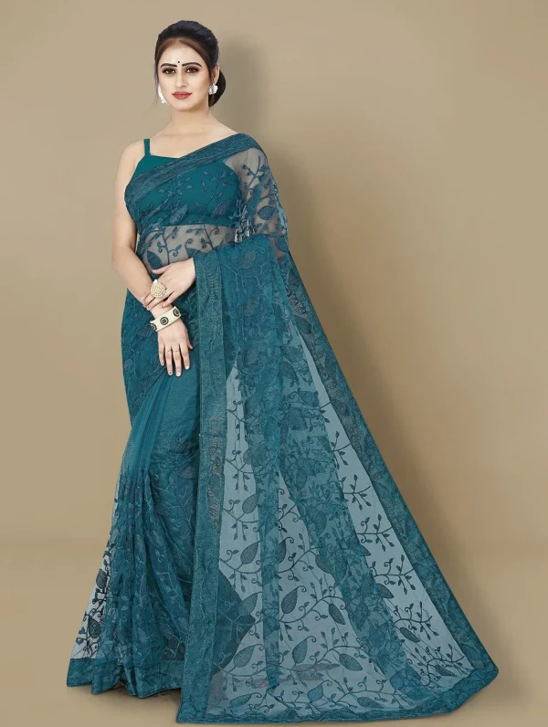 women's embroidered saree