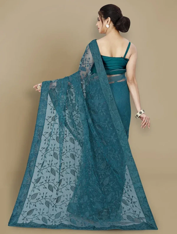 women's embroidered saree