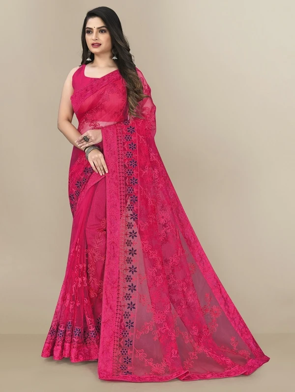 women's embroidered saree