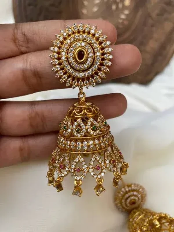 Jumbo cutwork jhumkas Earring