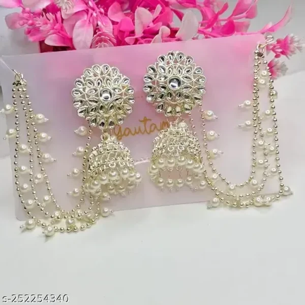 bahubali earring white