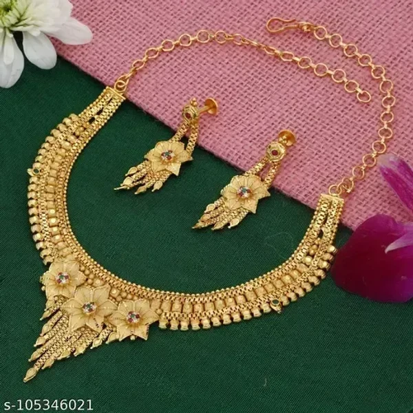 1 gram gold jewellery set