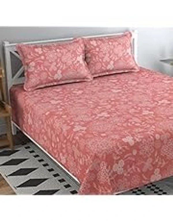 Double Bed with Two King Size Pillow Covers Soft